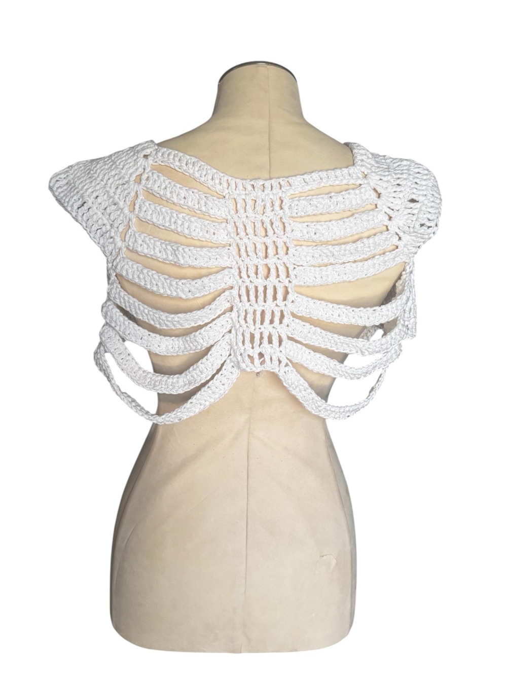 Crochet Ribcage Crop Top - Picture 5 of 5